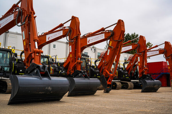 Joseph Gallagher Group AI-enabled Hitachi excavators with Safety Shield system.