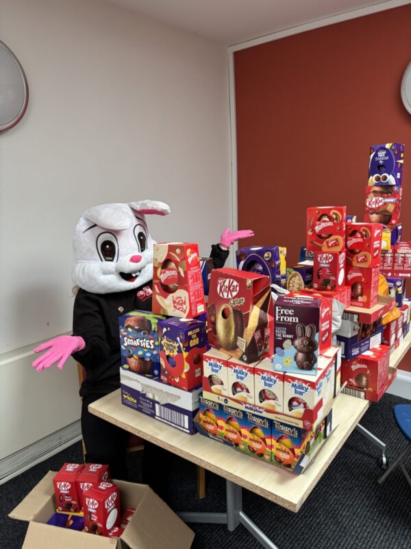 JGL Easter Donation SNAP - Easter Bunny with eggs