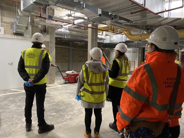 Office staff visit a London Structures Project