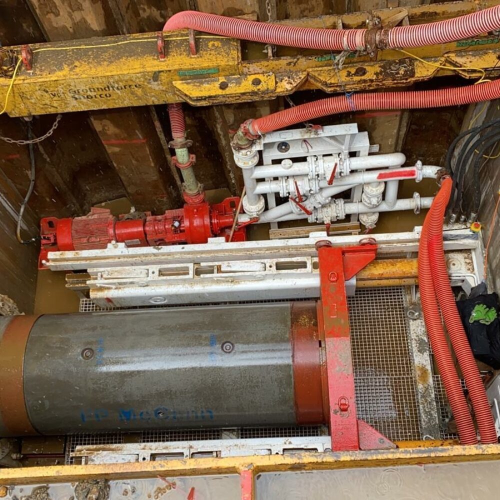 Microtunnelling underway at Acton