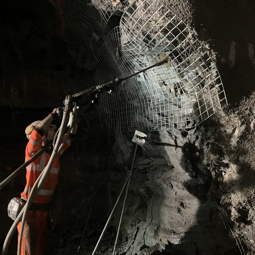 MTS Shaft installing ground support