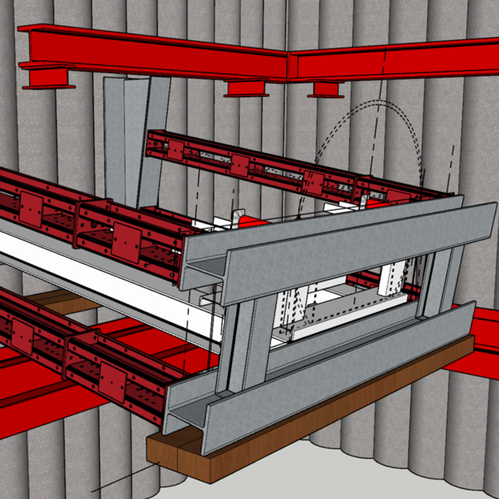 Design team bespoke jacking frame