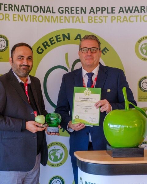 Joseph Gallagher Group is awarded International Green Apple Environment Award