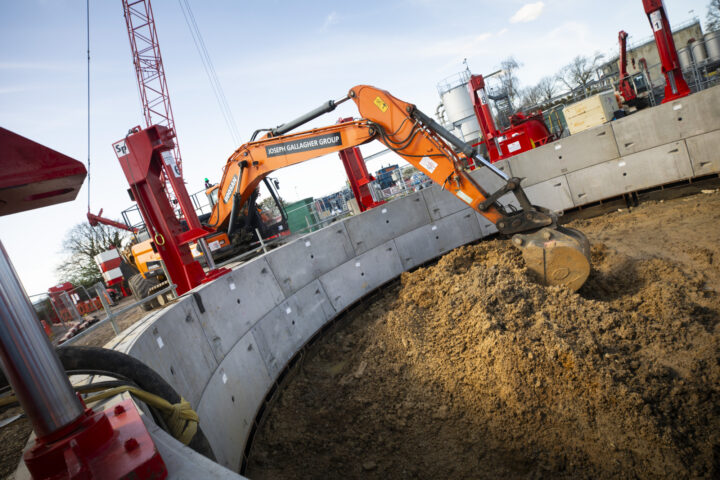 JGL close look of works at Tangmere Water Tank