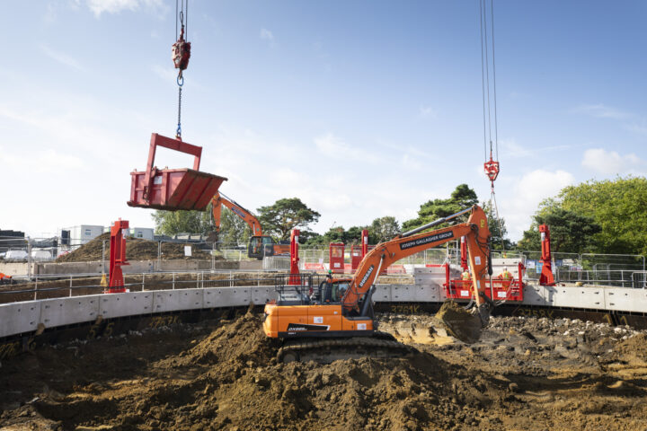JGL works at Ashford WTW - Self tipping skip