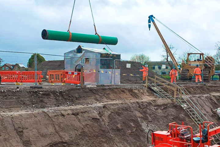 JGL at Liverpool Bay Auger Machine on site