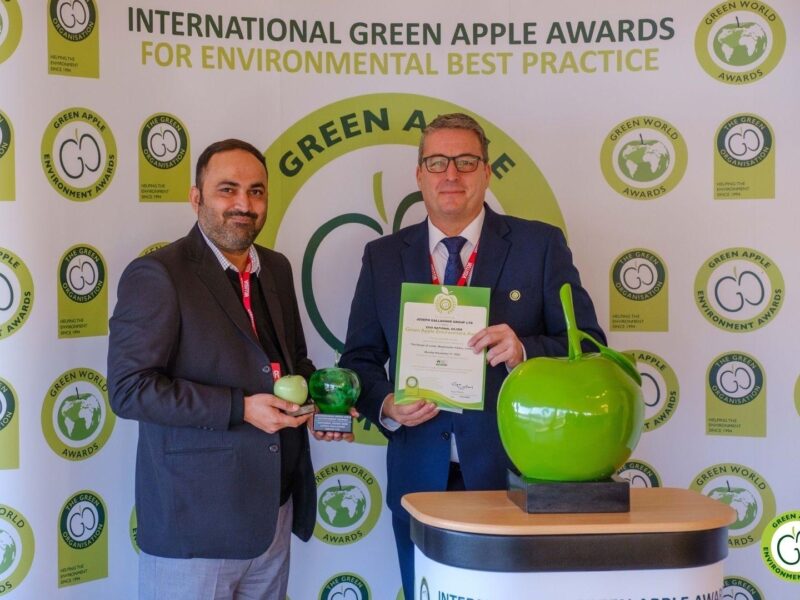 Joseph Gallagher Group is awarded International Green Apple Environment Award