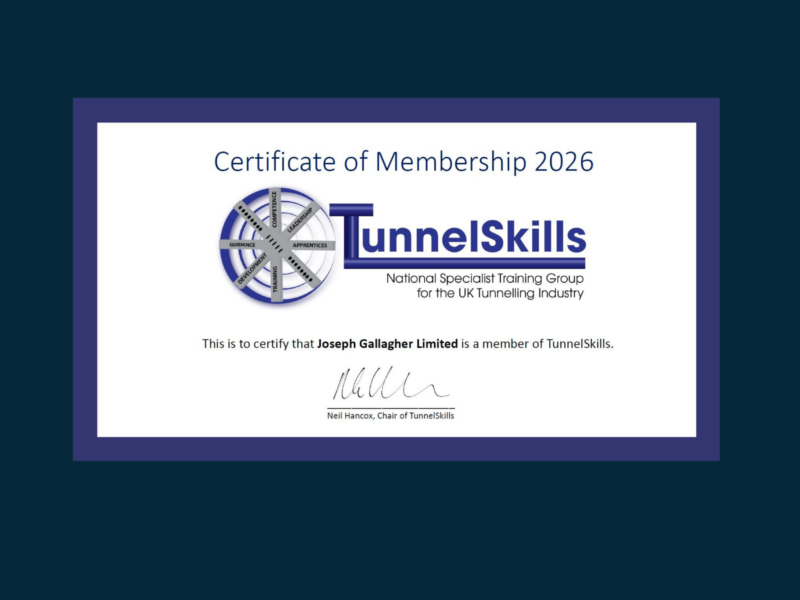 JGL Certificate of Tunnel Skills 2026