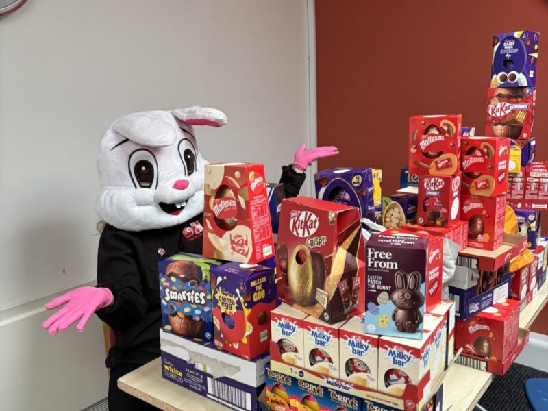 JGL Easter Donation SNAP - Easter Bunny with eggs