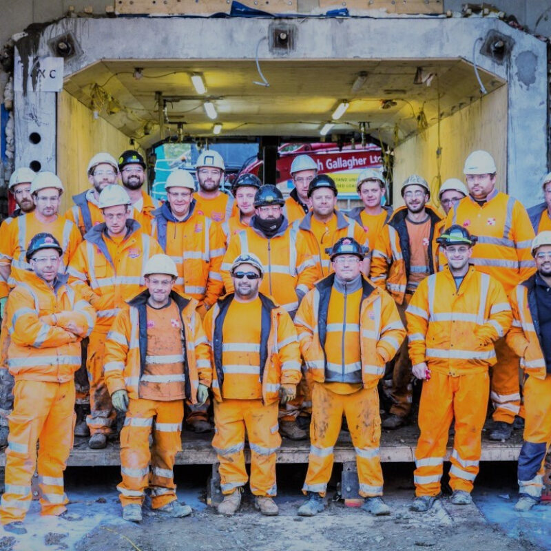 JGL team delivering a tunnelling project at White Hart Lane