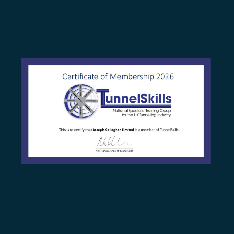 JGL Certificate of Tunnel Skills 2026